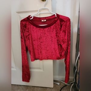 Red Velvet skirt set